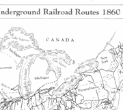 Thumbnail of Underground Railroad Map, click to enlarge