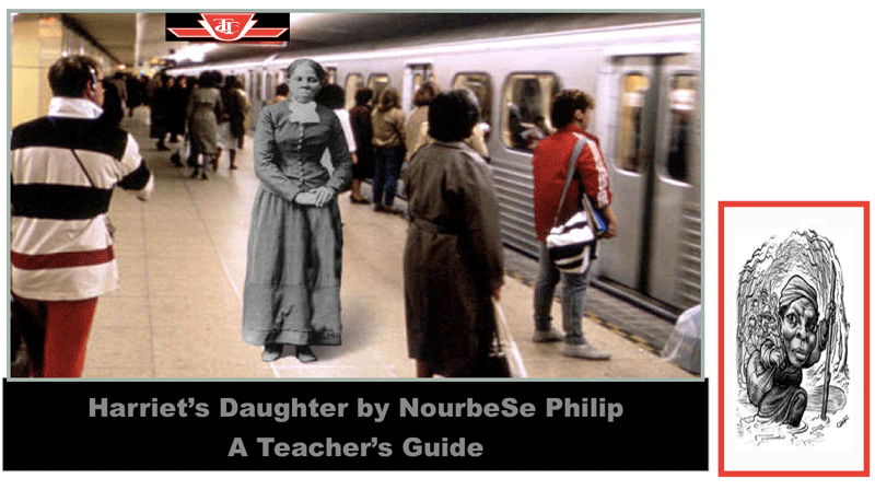 Image of Harriet's Daughter standing as a ghost on a modern subway platform