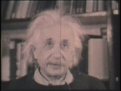 Einstein looks up