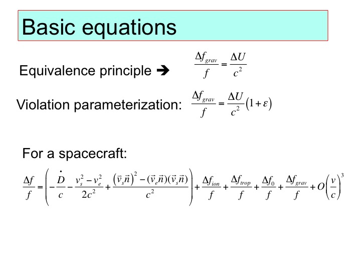 Basic equations