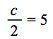 `+`(`*`(`/`(1, 2), `*`(c))) = 5