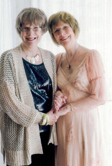 Louise and Jane at wedding