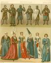 soldiers and ladies in middle ages