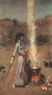 witch with cauldron