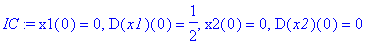 IC := x1(0) = 0, D(x1)(0) = 1/2, x2(0) = 0, D(x2)(0...