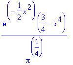 exp(-1/2*x^2)*(3/4-x^4)/(Pi^(1/4))