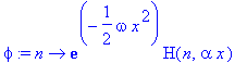 phi := proc (n) options operator, arrow; exp(-1/2*o...