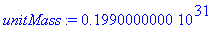 unitMass := .1990000000e31