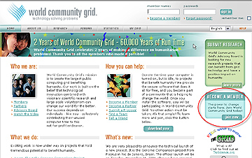 World Community Grid Screenshot