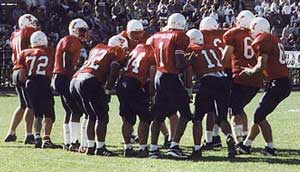 York Yeoman in action at the 1999 homecoming game
