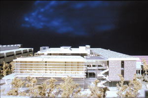 This is a computer-generated rendition of the future Computer Science Building at York, chosen to represent Canada at the
International Green Building Challenge. This is not necessarily a final reproduction of the building. 