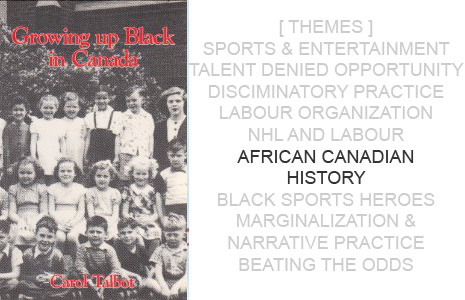 Book Cover: Growing Up Black in Canada by Carol Talbot 