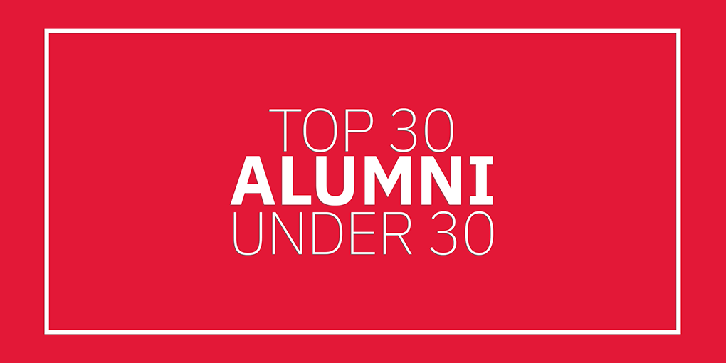 Top 30 Alumni Under 30 Wordmark graphic