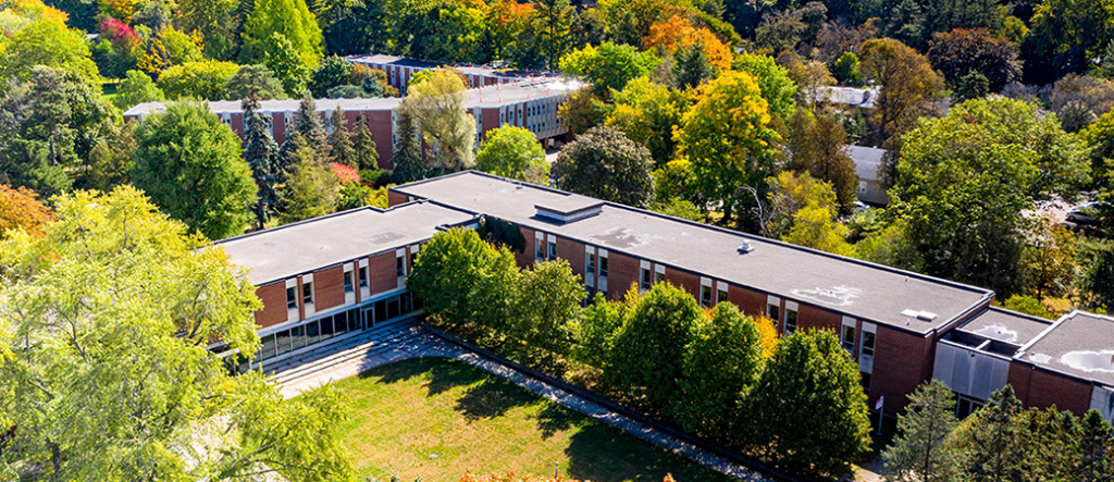 Aerial photo of York's Glendon campus