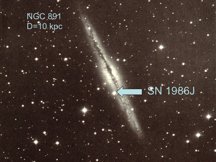 SN 1986J in NGC 891