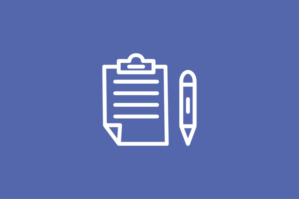 Sign up sheet icon