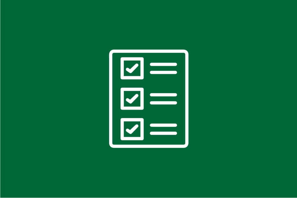 Icon of a checklist
