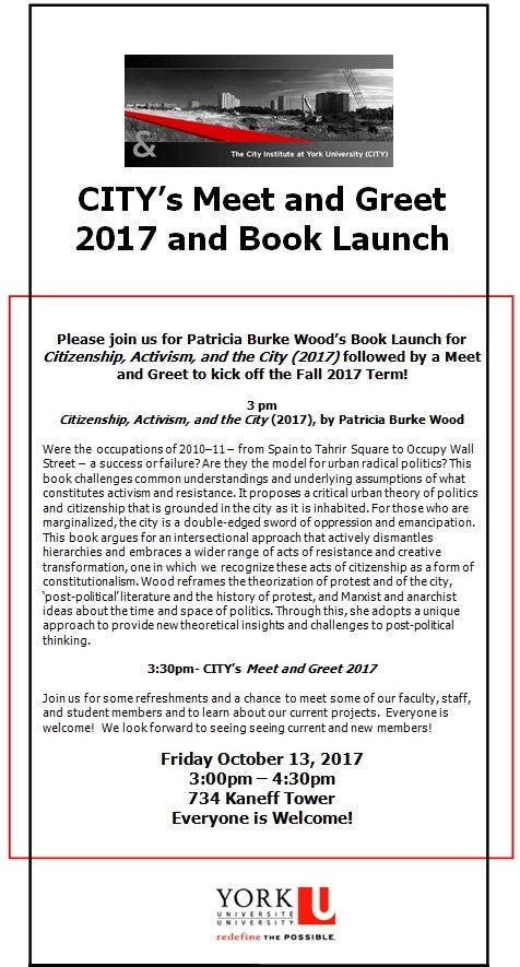 Invitation to Patricia Wood's book launch