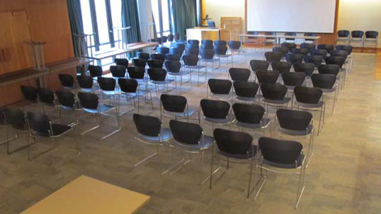 Harry Crowe theatre style room in Atkinson building