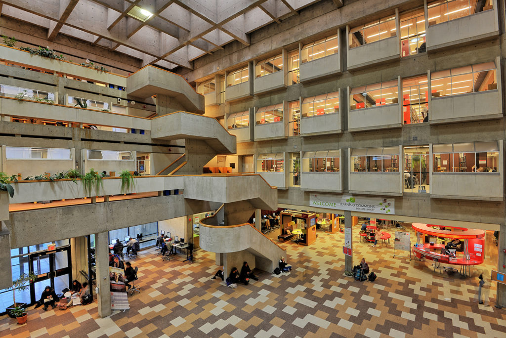 Scott Library atrium.