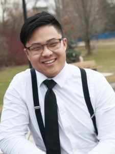 profile of smiling young man