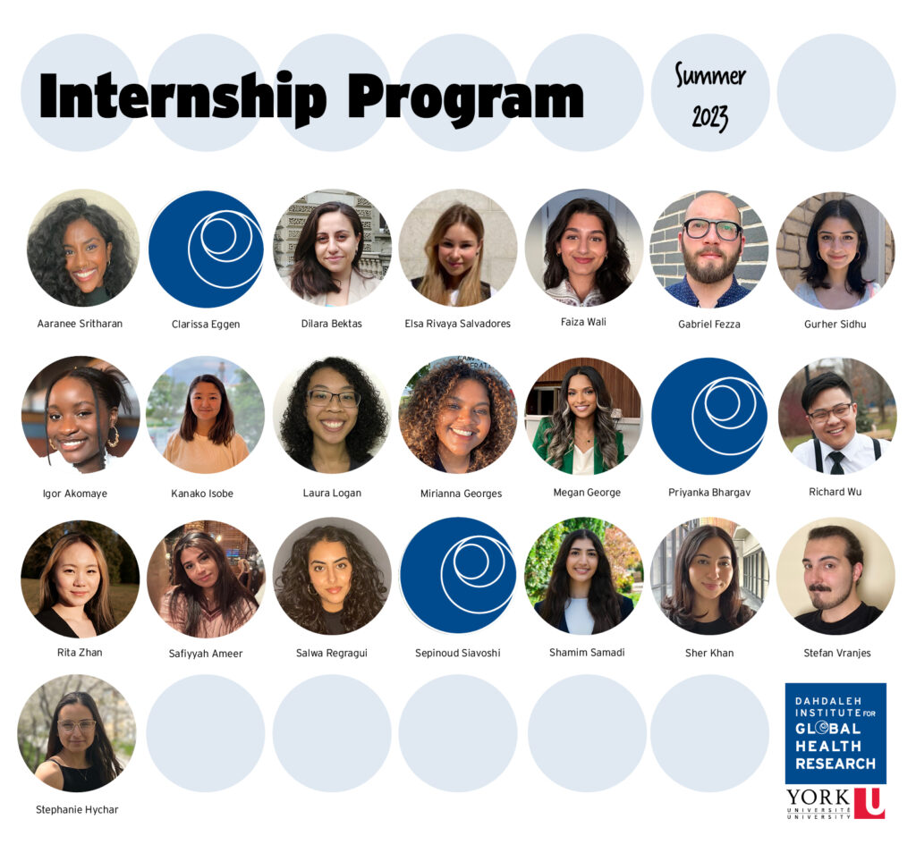 A slide that shows the internship program of summer 2023