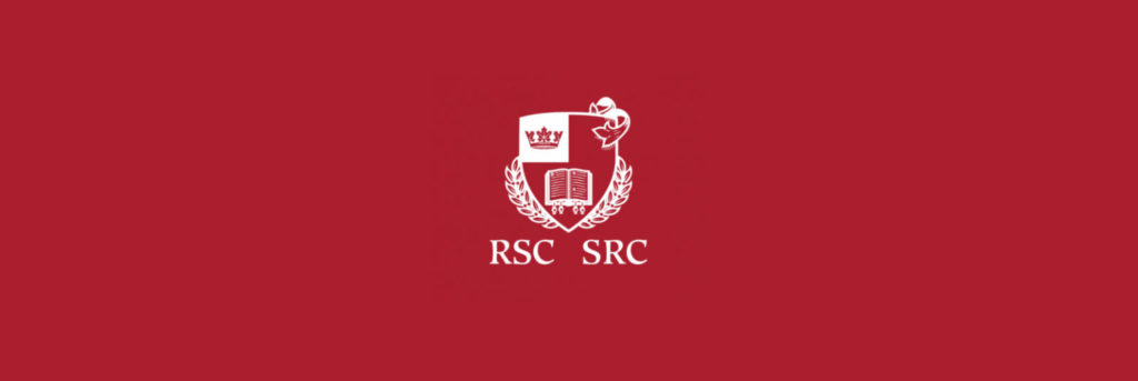 Royal Society of Canada logo on red background 