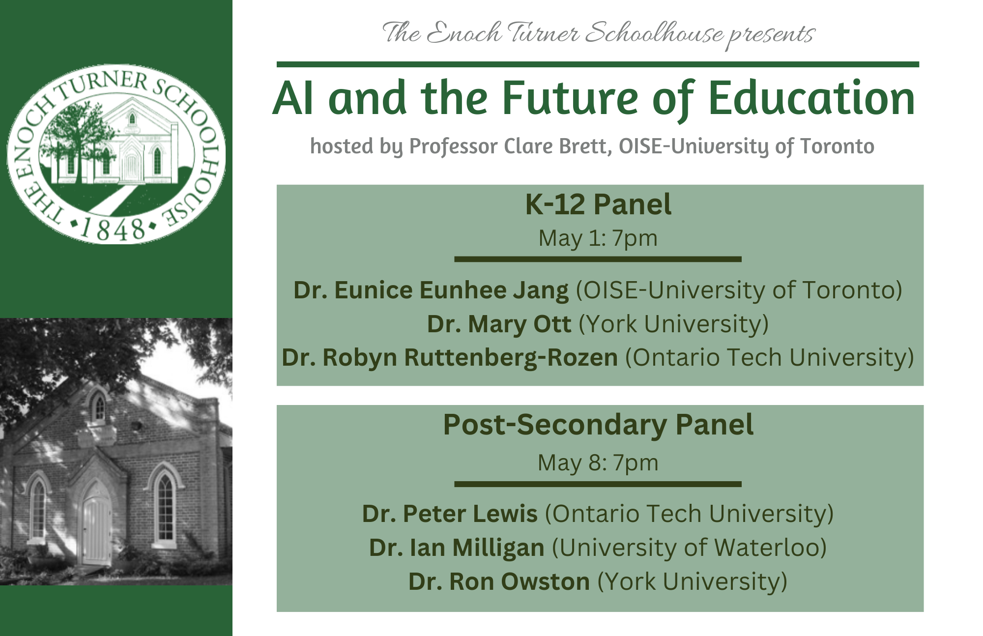 AI and the Future of Education event poster