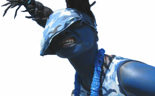 “This is the Blue Devil Call! Where meh jab jab? Where Meh Jab Jab! De devil woke! We are unbeatable! Unstoppable! We are resistance! Transformation! The grotesque! Power! Pleasure and Sexuality! De devil is on de stage tonight howling, wining screaming and threatening to mark all ah allyuh and what we want to know is allyuh woke! Allyuh woke?! Wake up!”