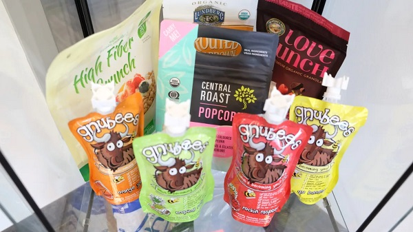 snacks in plastic bags