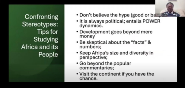 video call screenshot of professor and slides