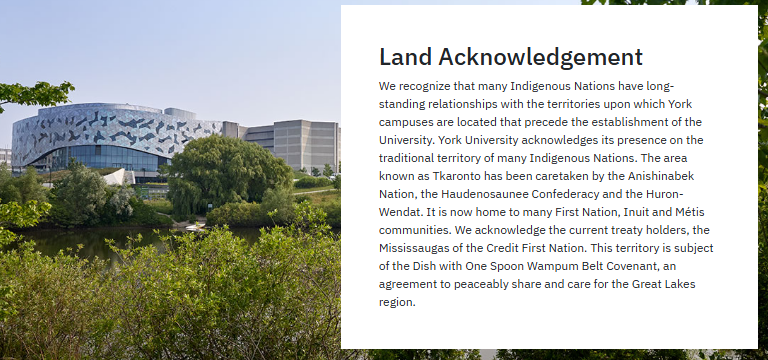 land acknowledgement  statement