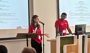 EUC Student presents in an event