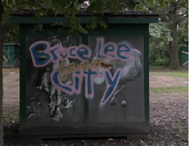 The former site of the Bruce Lee City encampment at Trinity Bellwoods Park