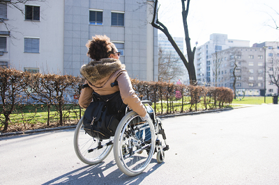 A person in wheel chair