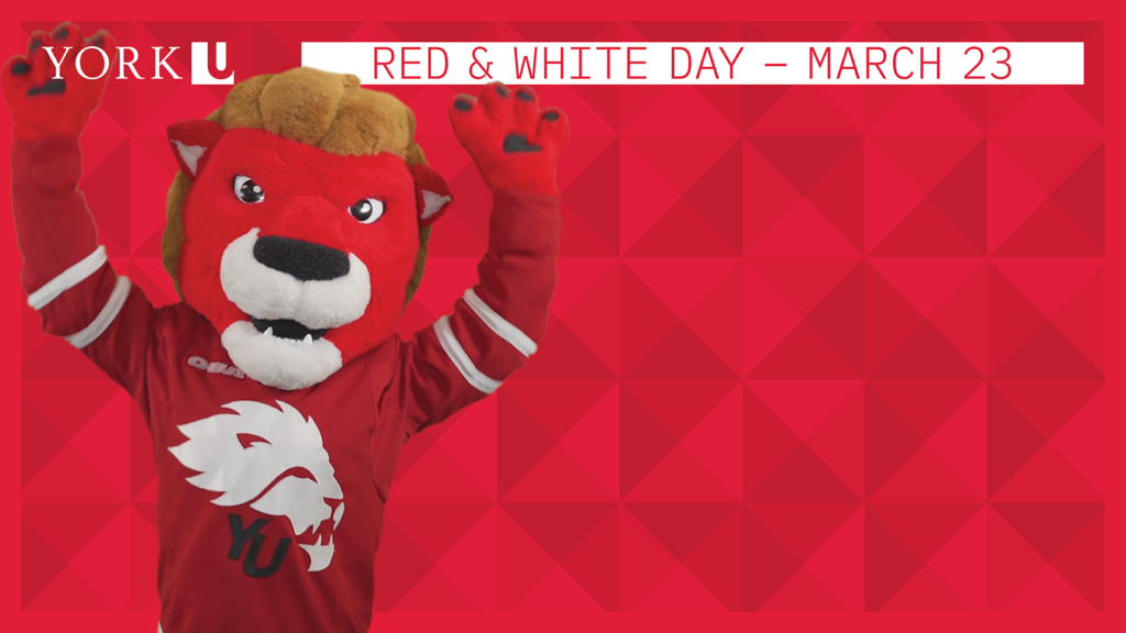 red and white day banner