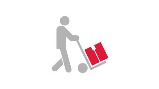 Mover with trolley and box