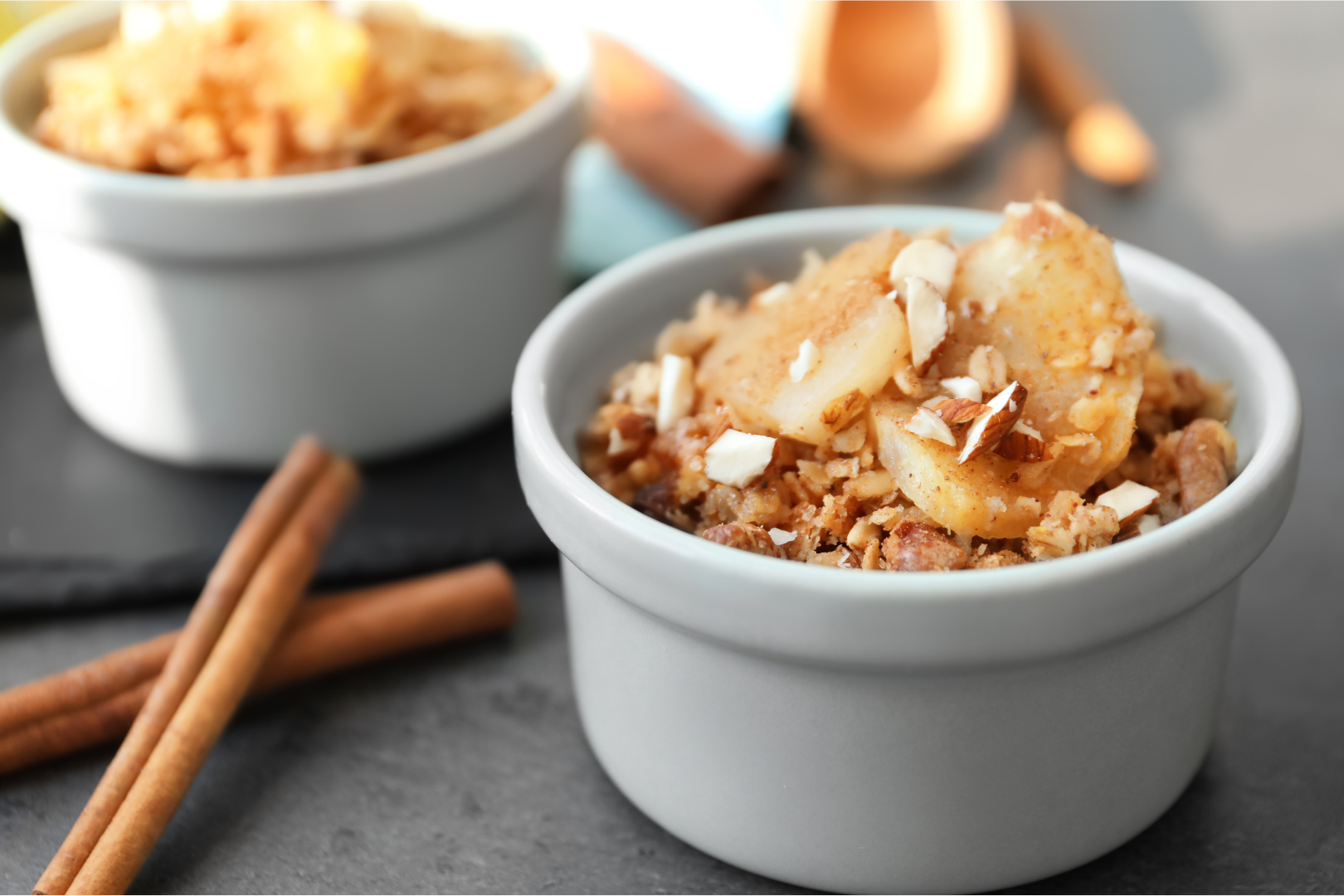 Microwave Apple Crisp