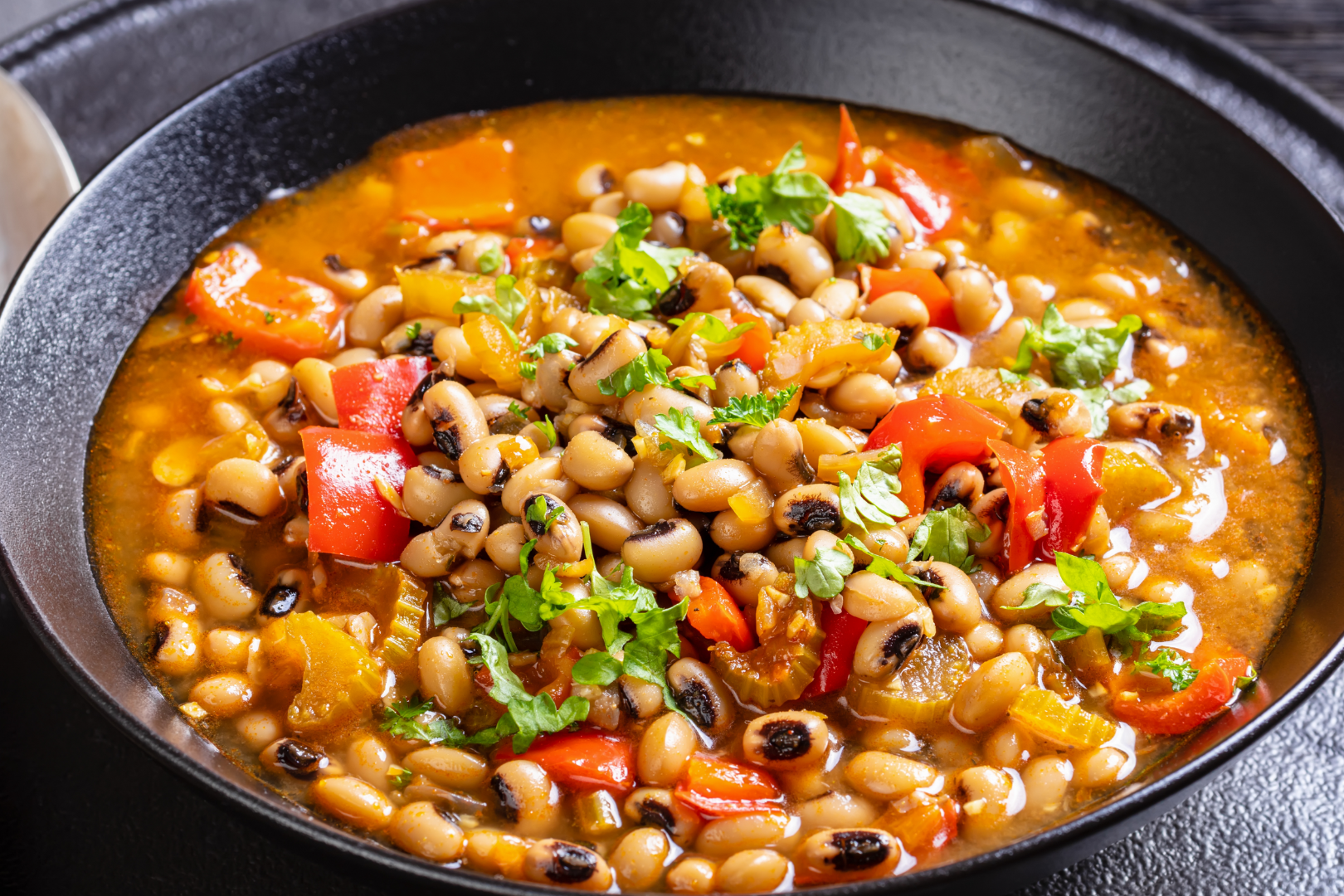 Mediterranean Black Eyed Peas Stew