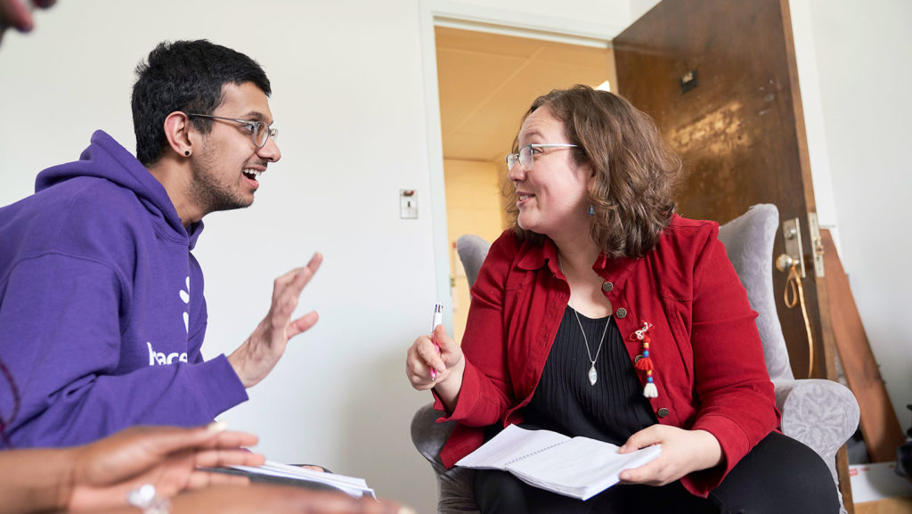 Students on Glendon Campus.