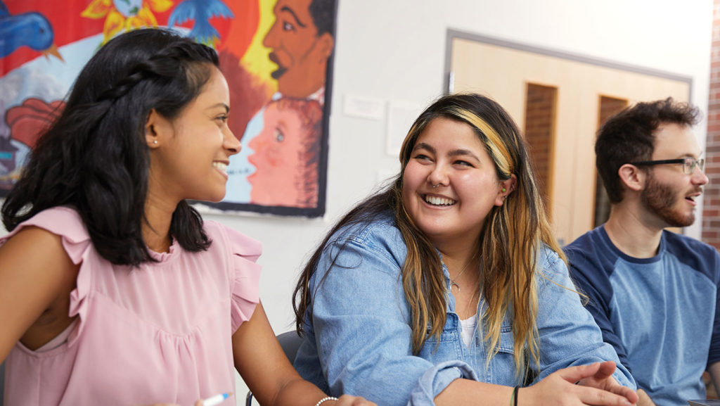 Students on Glendon Campus.