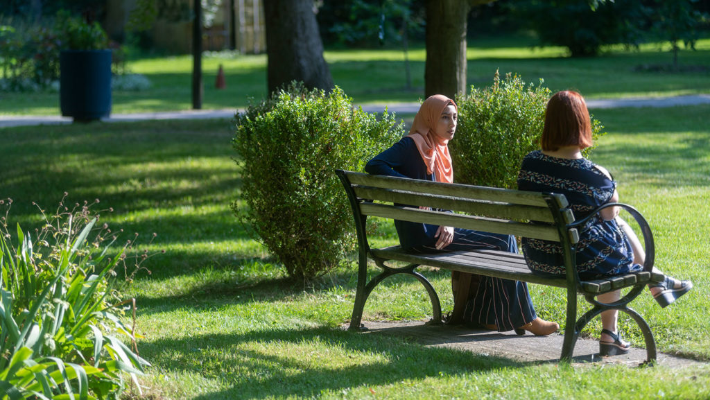 Students on Glendon campus.