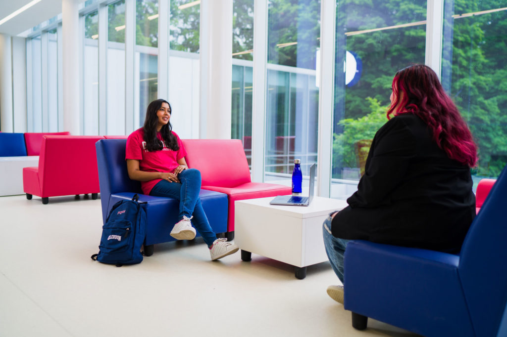 Students on Glendon campus.