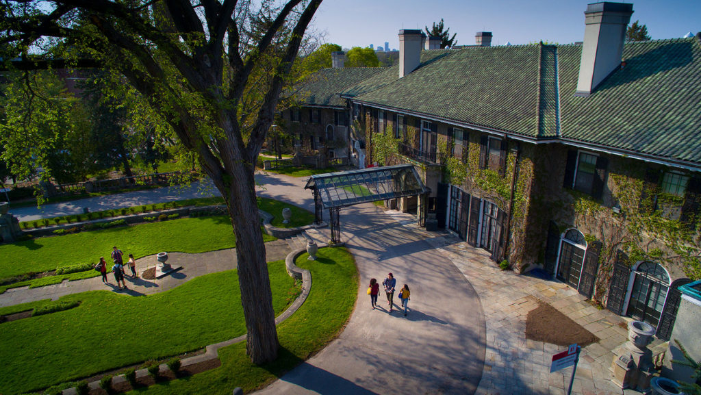 Aerial view of Glendon Manor