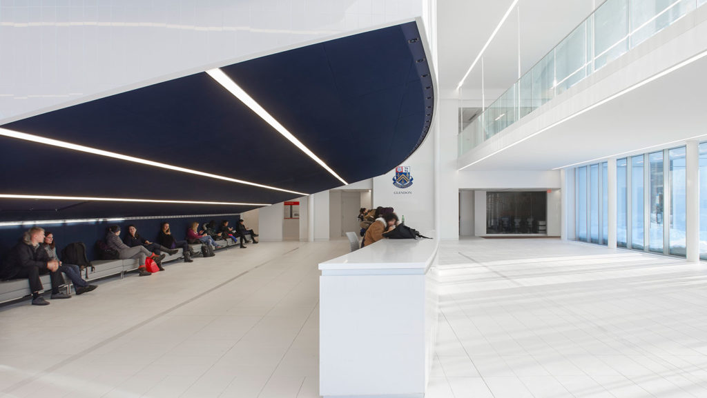 An interior shot of a building on Glendon Campus.