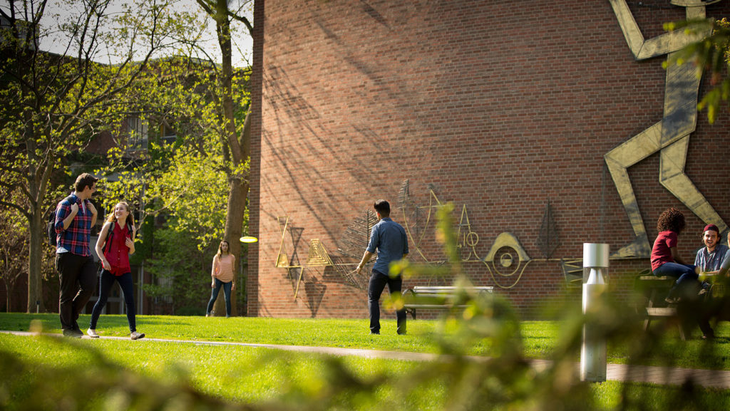 Students on Glendon Campus.