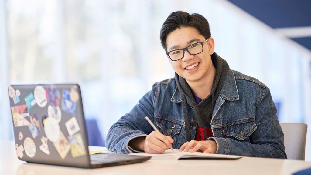 Students on Glendon Campus.