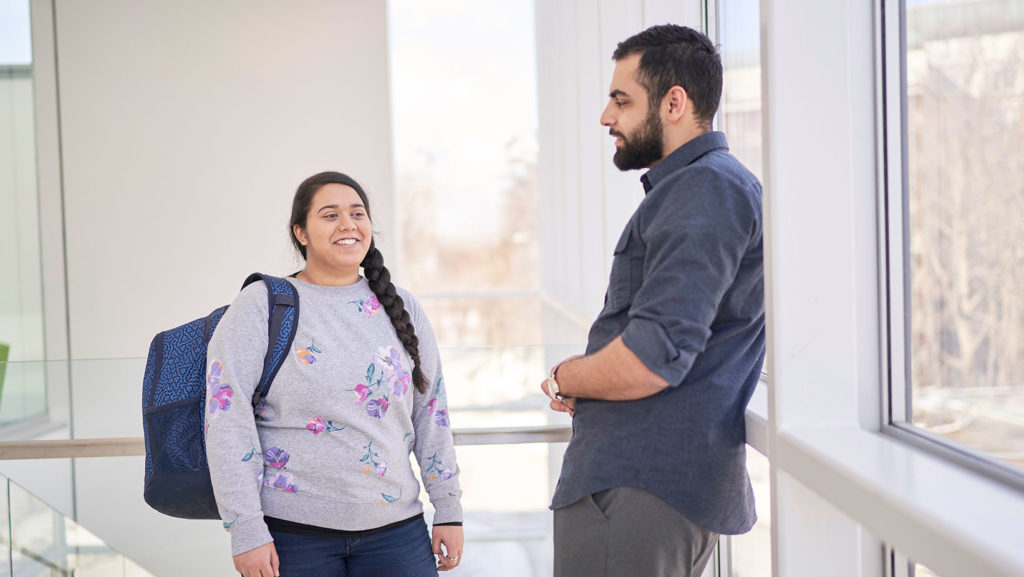 Students on Glendon campus.