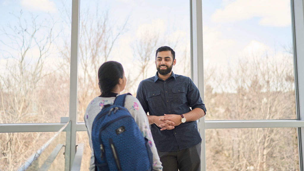 Students on Glendon Campus.