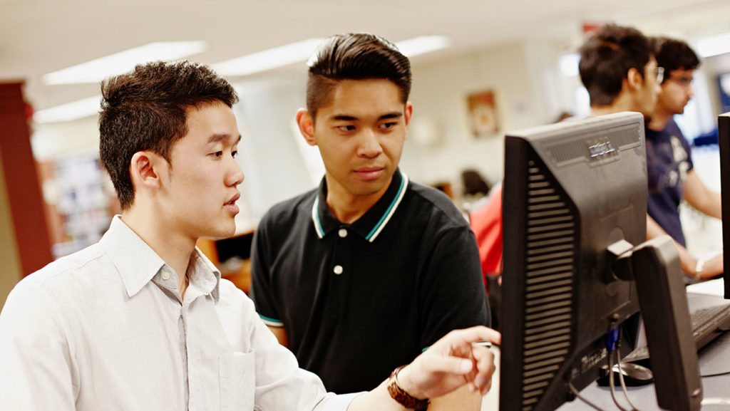 Students in a classroom.